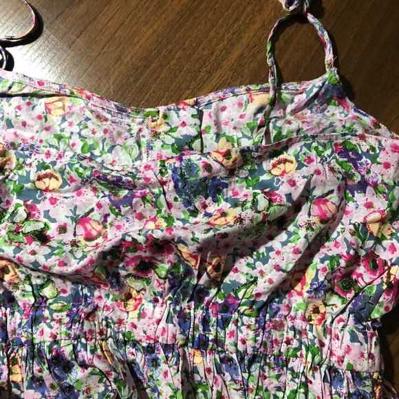 New! Brave Soul Aona Cropped Button front Cami in Ditsy Floral Print - Picture 10 of 10